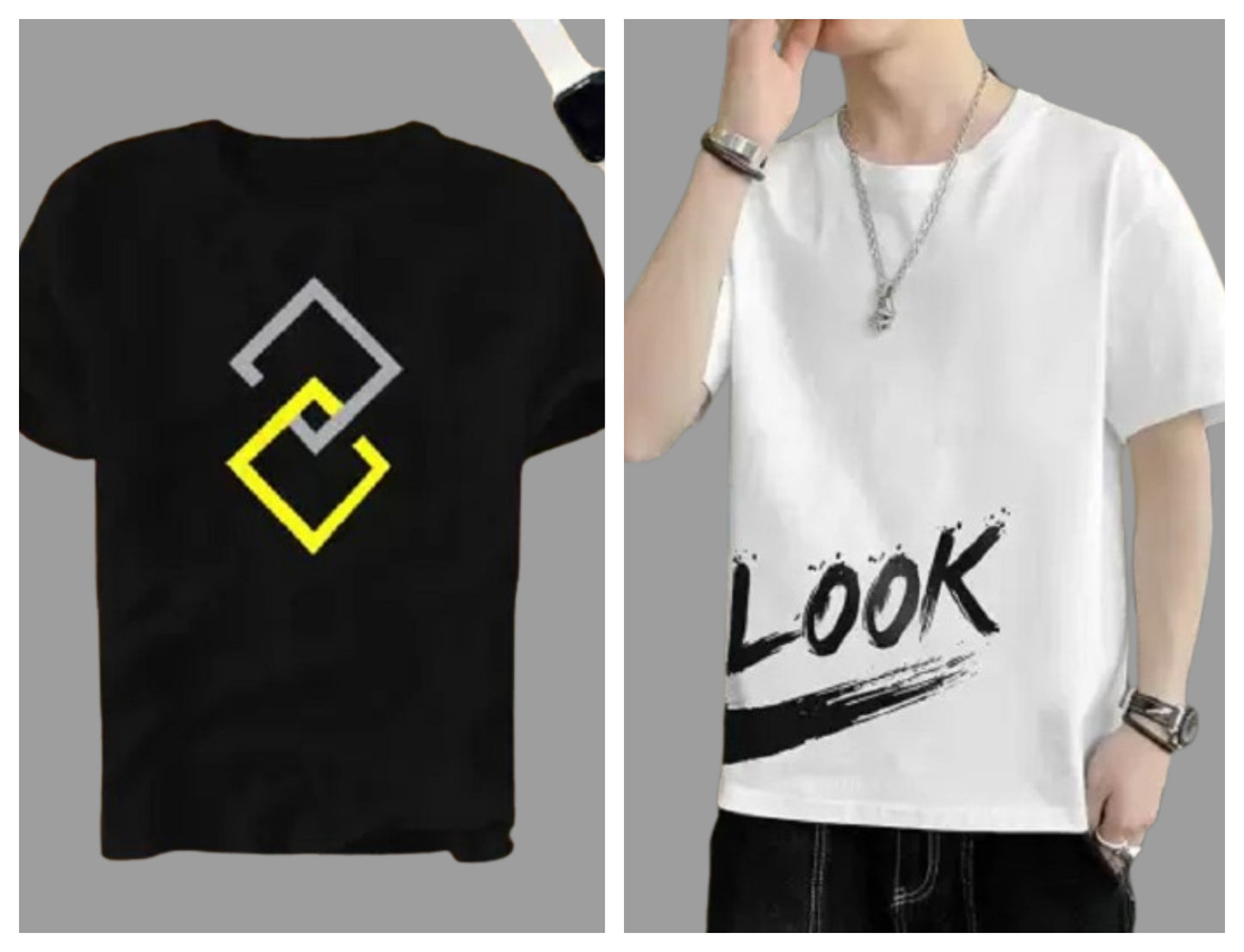 Attitude Combo Printed Half Sleeves T-shirts