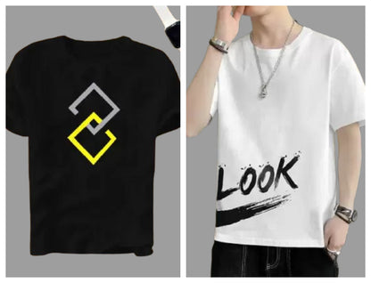 Attitude Combo Printed Half Sleeves T-shirts