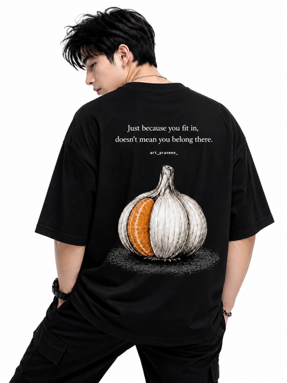 Attitude T-Shirts for Men | Oversized Slogan Printed T-Shirt for Men | 100% Pure Cotton T Shirt