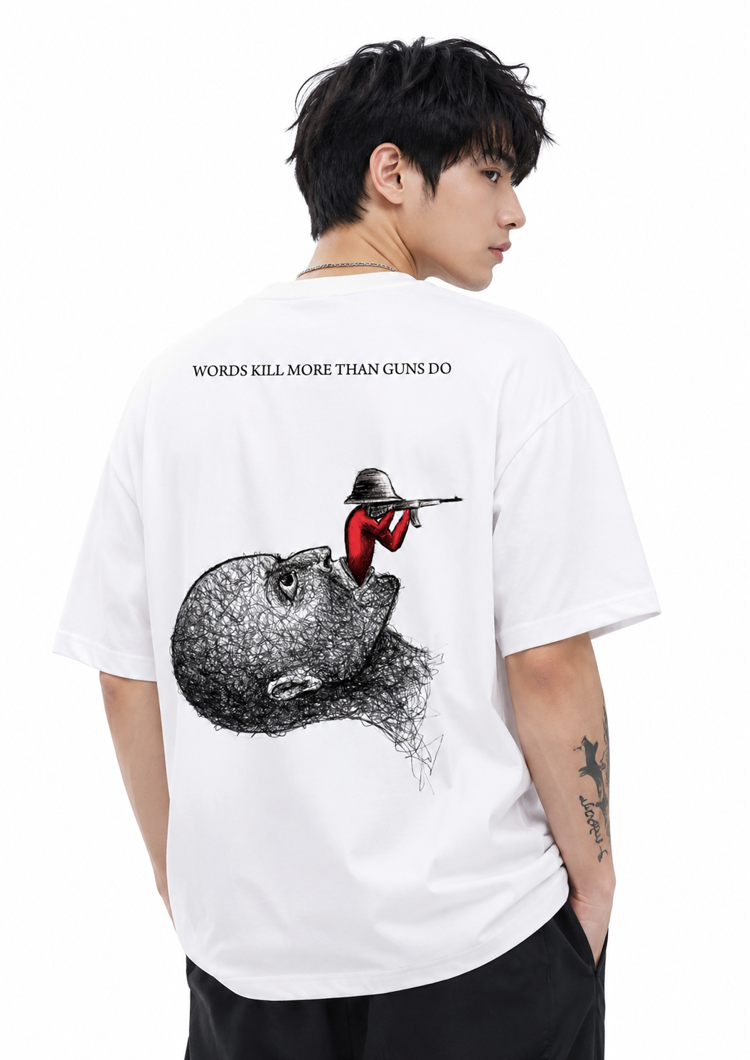 Attitude Men's Slogan Graphic Printed  T-Shirt | Premium Cotton  Casual Round Neck Tee for Men