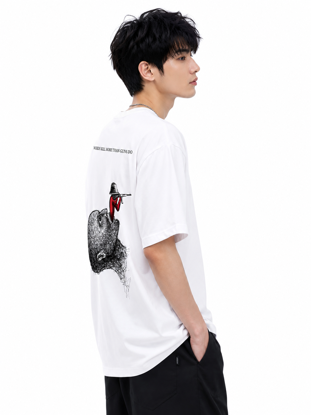 Attitude Men's Slogan Graphic Printed  T-Shirt | Premium Cotton  Casual Round Neck Tee for Men