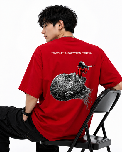 Attitude Men's Slogan Graphic Printed  T-Shirt | Premium Cotton  Casual Round Neck Tee for Men