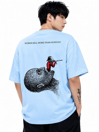 Attitude Men's Slogan Graphic Printed  T-Shirt | Premium Cotton  Casual Round Neck Tee for Men