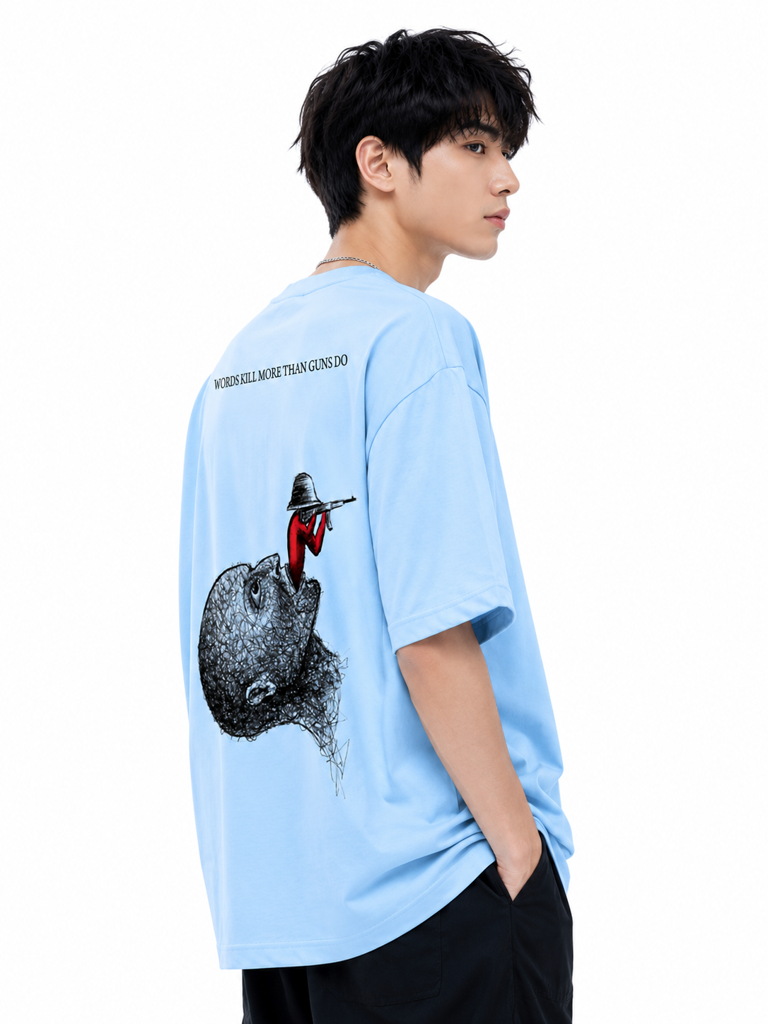 Attitude Men's Slogan Graphic Printed  T-Shirt | Premium Cotton  Casual Round Neck Tee for Men