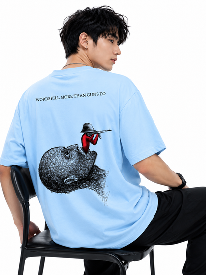 Attitude Men's Slogan Graphic Printed  T-Shirt | Premium Cotton  Casual Round Neck Tee for Men