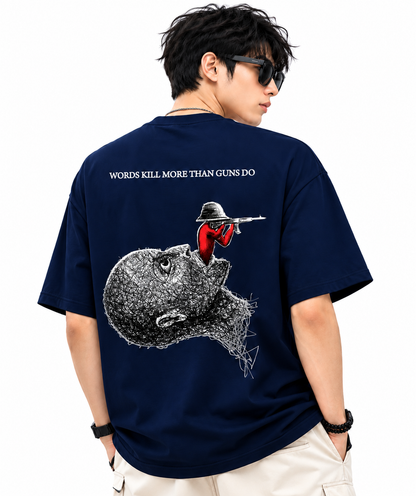 Attitude Men's Slogan Graphic Printed  T-Shirt | Premium Cotton  Casual Round Neck Tee for Men