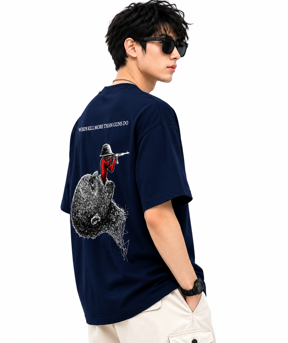 Attitude Men's Slogan Graphic Printed  T-Shirt | Premium Cotton  Casual Round Neck Tee for Men