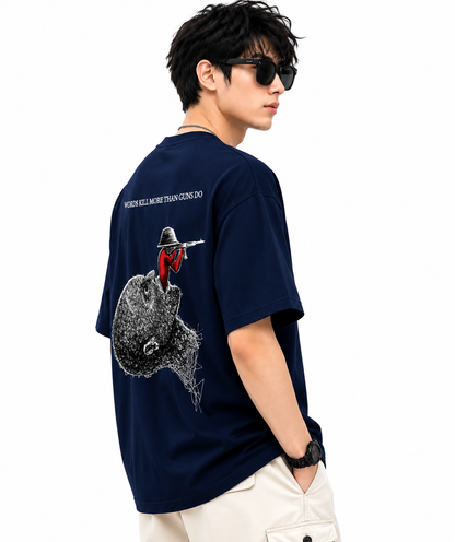 Attitude Men's Slogan Graphic Printed  T-Shirt | Premium Cotton  Casual Round Neck Tee for Men