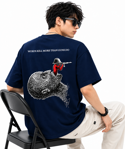 Attitude Men's Slogan Graphic Printed  T-Shirt | Premium Cotton  Casual Round Neck Tee for Men