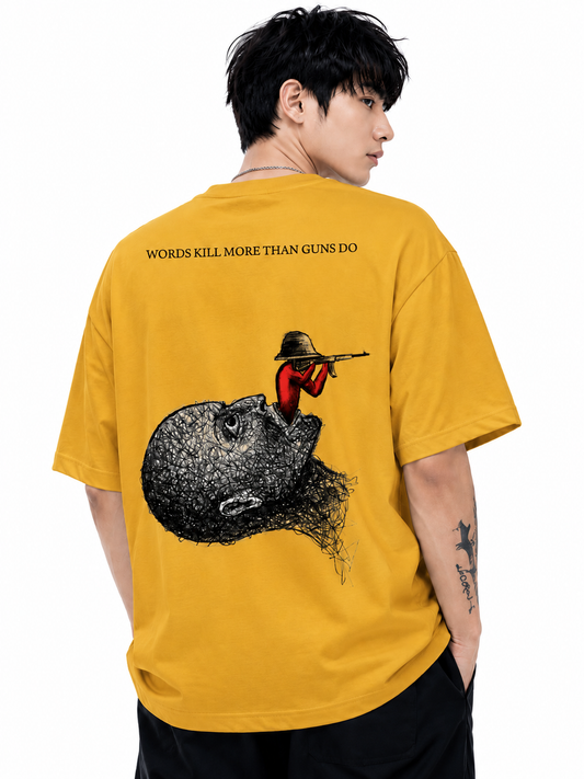 Attitude Men's Slogan Graphic Printed  T-Shirt | Premium Cotton  Casual Round Neck Tee for Men