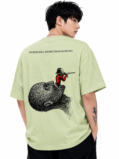 Attitude Men's Slogan Graphic Printed  T-Shirt | Premium Cotton  Casual Round Neck Tee for Men