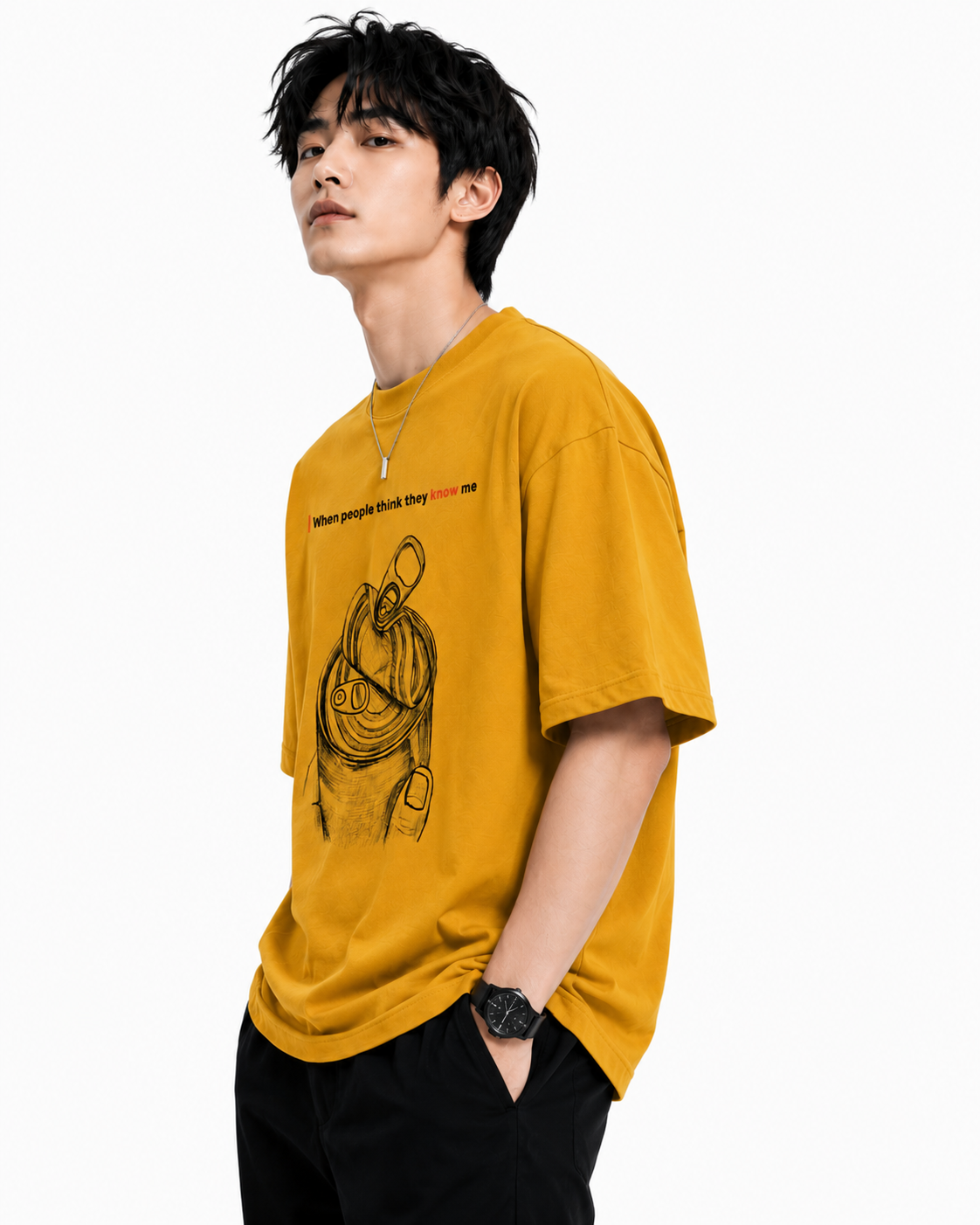 Attitude T-Shirts for Men | Oversized Slogan Printed T-Shirt for Men | Cotton T Shirt For Men