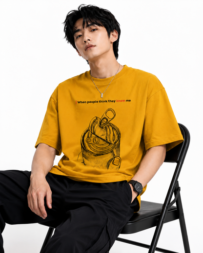 Attitude T-Shirts for Men | Oversized Slogan Printed T-Shirt for Men | Cotton T Shirt For Men