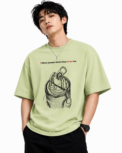 Attitude T-Shirts for Men | Oversized Slogan Printed T-Shirt for Men | Cotton T Shirt For Men