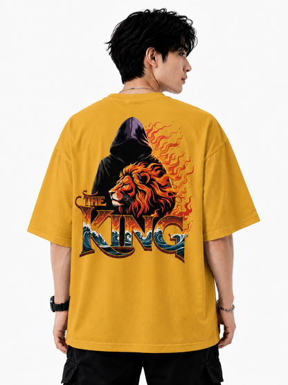 Attitude Men's King Printed T-Shirt | Premium Cotton Casual Round Neck Tee for Men