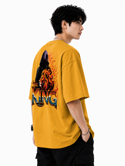 Attitude Men's King Printed T-Shirt | Premium Cotton Casual Round Neck Tee for Men