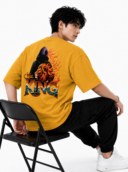 Attitude Men's King Printed T-Shirt | Premium Cotton Casual Round Neck Tee for Men
