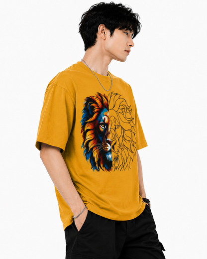 Attitude T-Shirts for Men, | Premium Cotton Casual Round Neck Tee for Men | Oversized Printed T-Shirt for Men