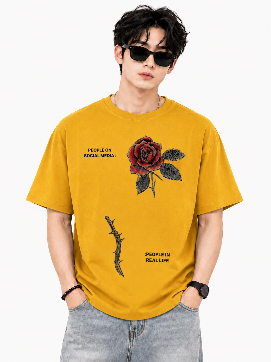 Attitude T-Shirts for Men | Oversized Slogan Printed T-Shirt for Men | 100% Pure Cotton T Shirt For Men