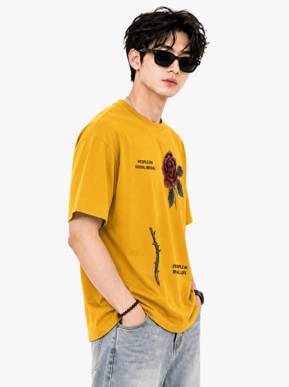 Attitude T-Shirts for Men | Oversized Slogan Printed T-Shirt for Men | 100% Pure Cotton T Shirt For Men