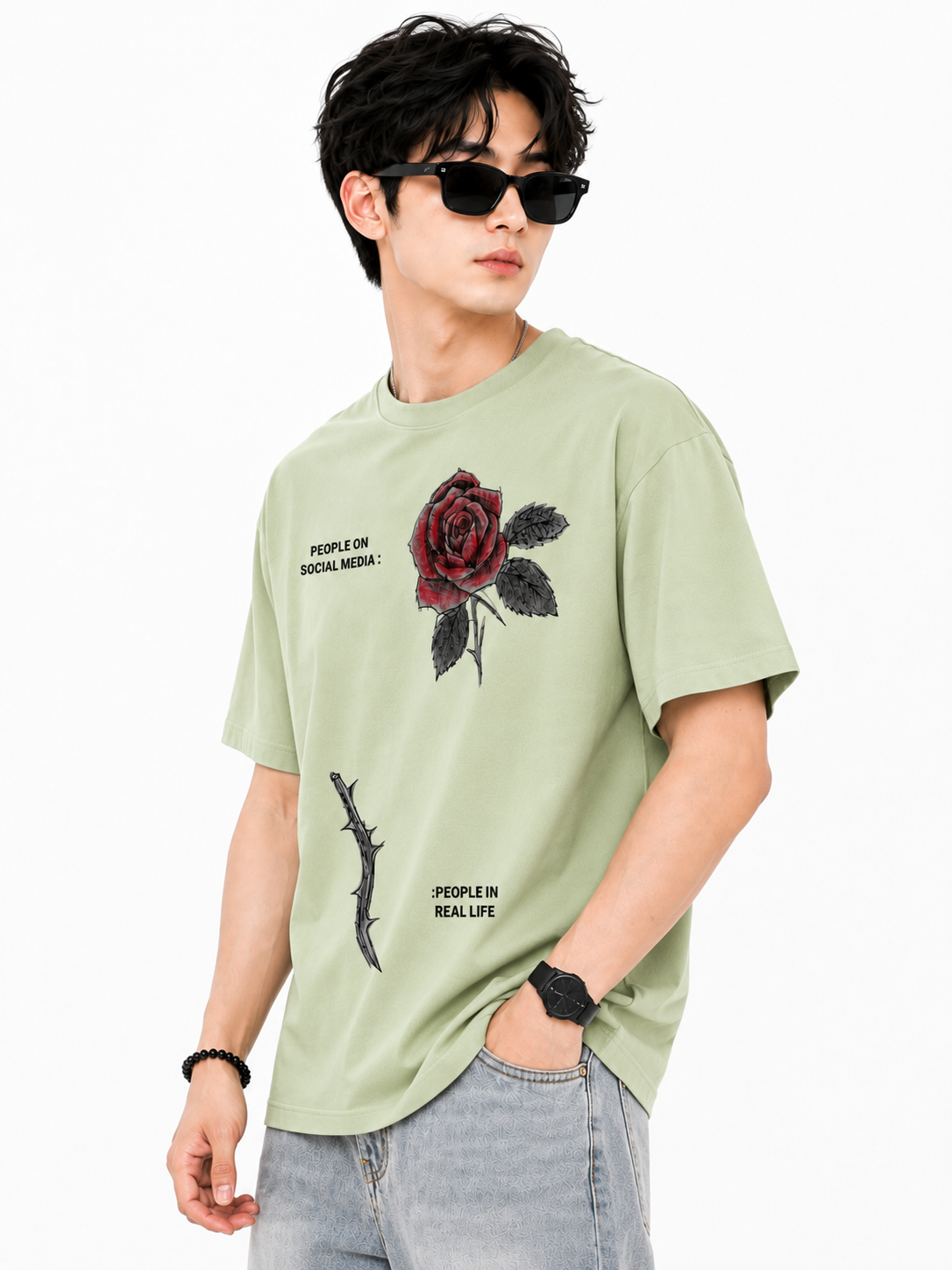 Attitude T-Shirts for Men | Oversized Slogan Printed T-Shirt for Men | 100% Pure Cotton T Shirt For Men
