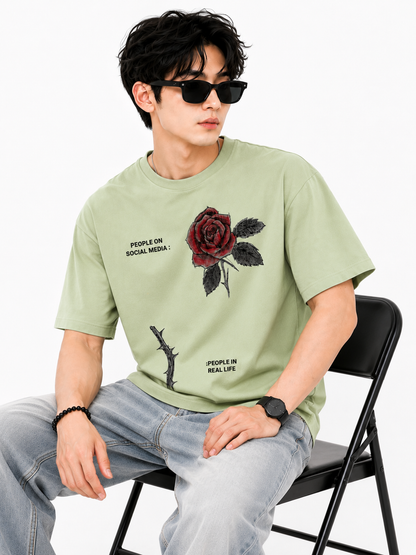 Attitude T-Shirts for Men | Oversized Slogan Printed T-Shirt for Men | 100% Pure Cotton T Shirt For Men