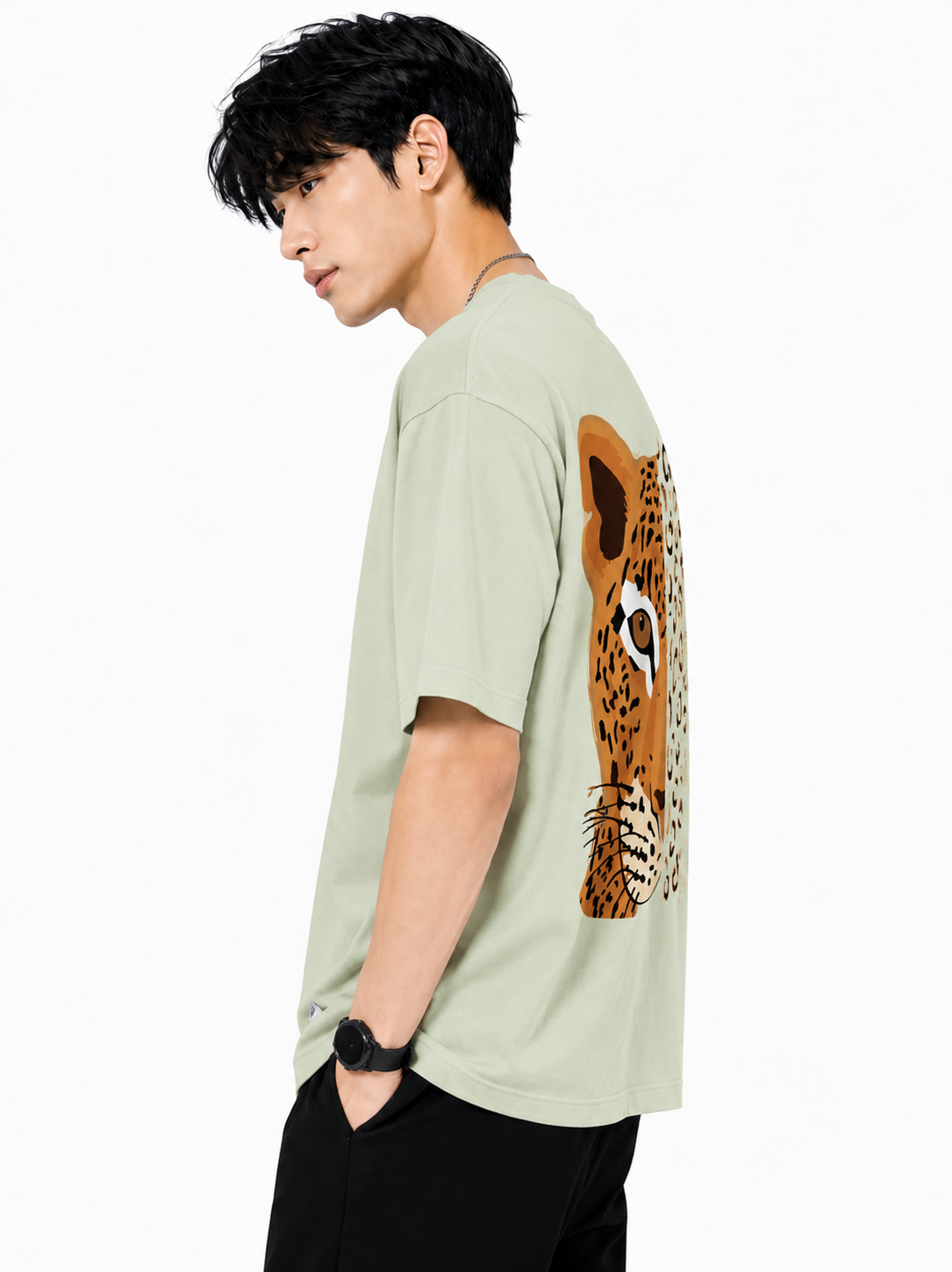 Attitude T-Shirts for Men | Oversized Printed T-Shirt | Wild Life | Cotton T Shirt For Men