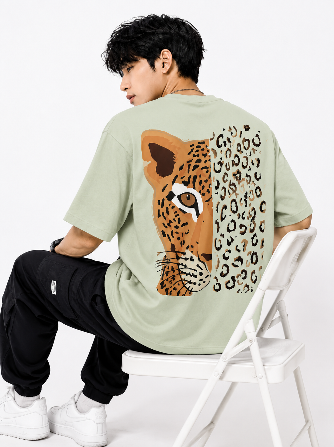 Attitude T-Shirts for Men | Oversized Printed T-Shirt | Wild Life | Cotton T Shirt For Men
