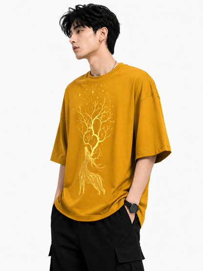 Attitude T-Shirts for Men | Oversized T-Shirt | Wild Life Printed t shirt | 100% Pure Cotton T Shirt