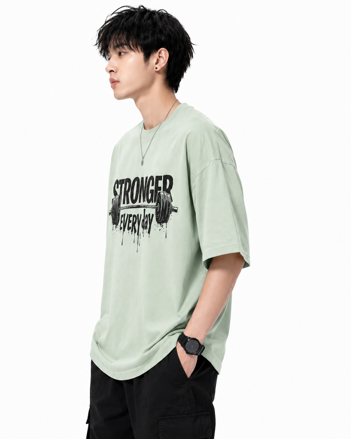 Attitude T-Shirts for Men | Oversized Slogan Printed T-Shirt | Cotton T Shirt For Men