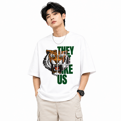 Attitude T-Shirts for Men | Oversized Printed T-Shirt | Wild Life | 100% Cotton T Shirt
