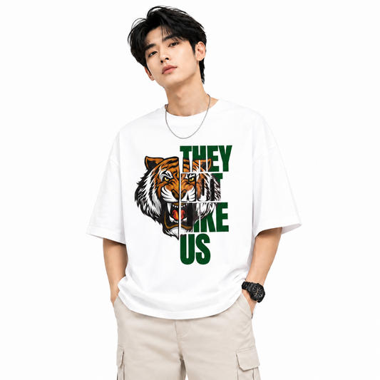 Attitude T-Shirts for Men | Oversized Printed T-Shirt | Wild Life | 100% Cotton T Shirt