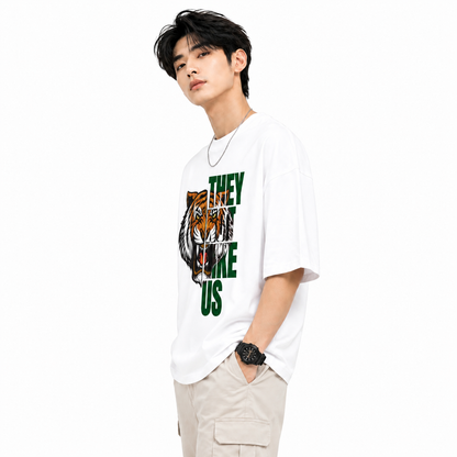Attitude T-Shirts for Men | Oversized Printed T-Shirt | Wild Life | 100% Cotton T Shirt