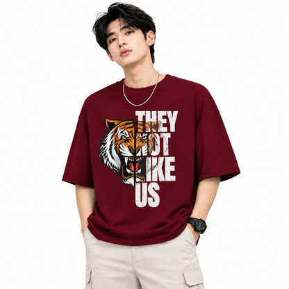 Attitude T-Shirts for Men | Oversized Printed T-Shirt | Wild Life | 100% Cotton T Shirt