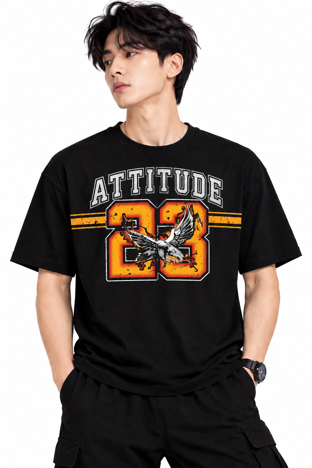 Attitude T-Shirts for Men | Trending | 100% Pure Cotton Oversized | Stylish T Shirt in India