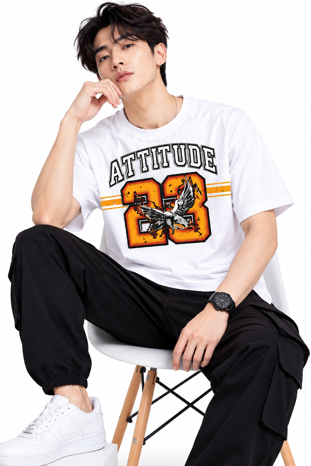 Attitude T-Shirts for Men | Trending | 100% Pure Cotton Oversized | Stylish T Shirt in India