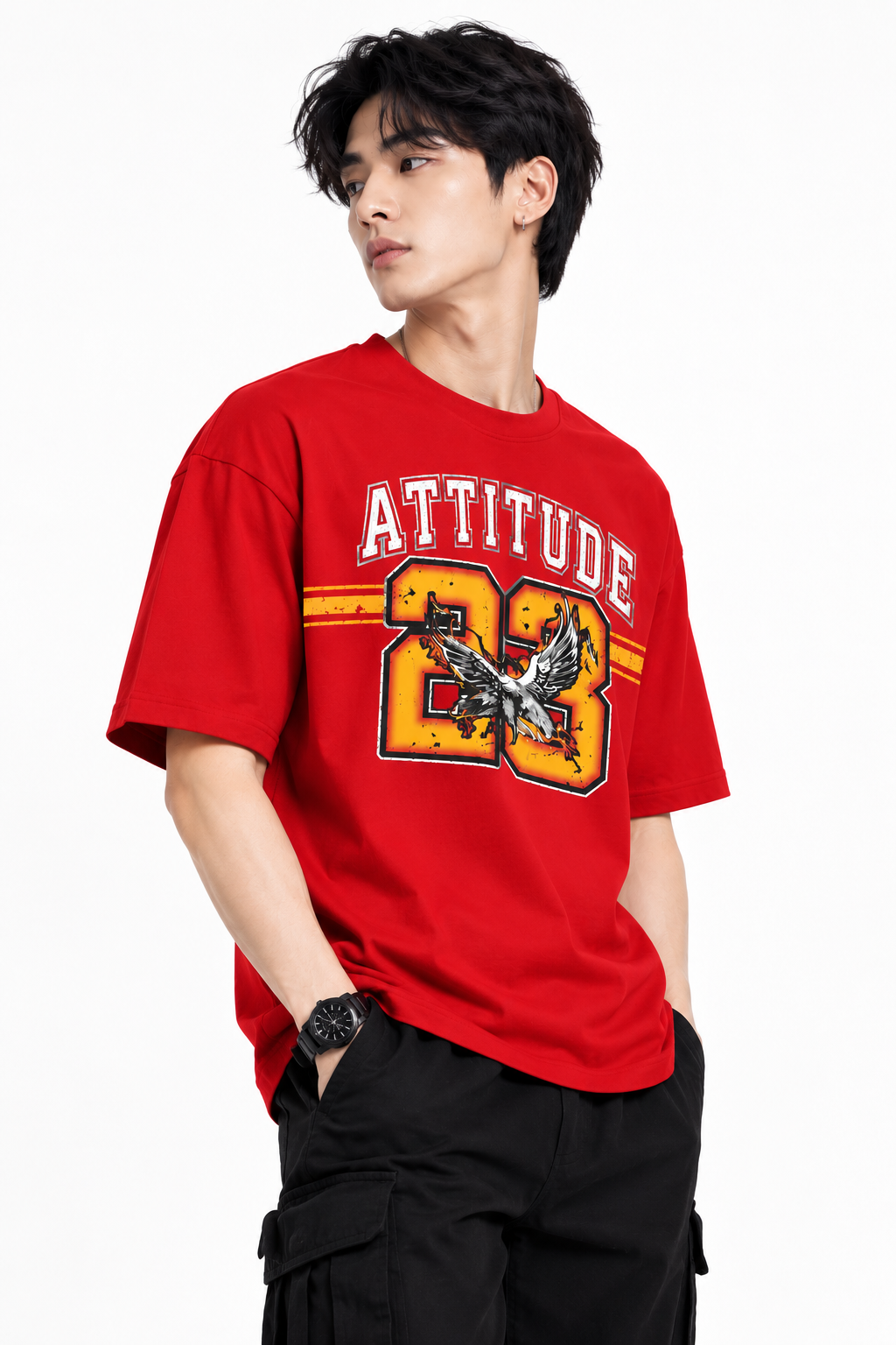 Attitude T-Shirts for Men | Trending | 100% Pure Cotton Oversized | Stylish T Shirt in India