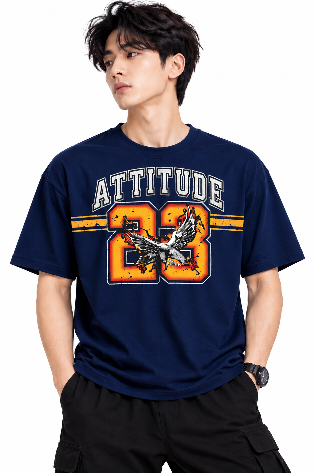 Attitude T-Shirts for Men | Trending | 100% Pure Cotton Oversized | Stylish T Shirt in India