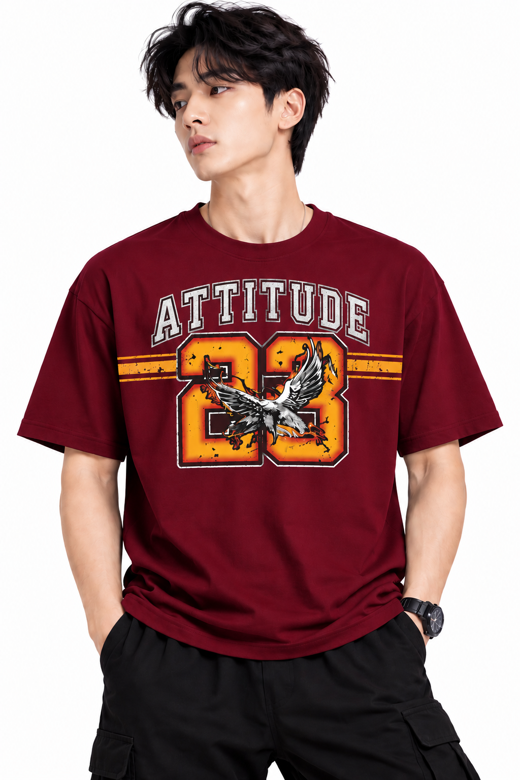Attitude T-Shirts for Men | Trending | 100% Pure Cotton Oversized | Stylish T Shirt in India