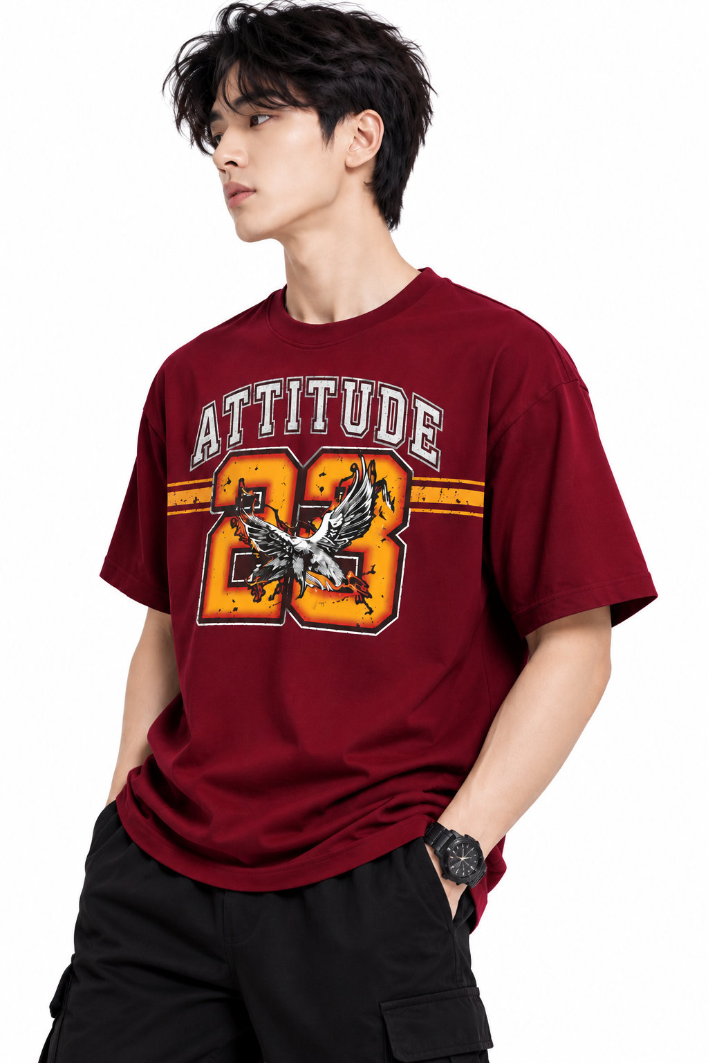 Attitude T-Shirts for Men | Trending | 100% Pure Cotton Oversized | Stylish T Shirt in India