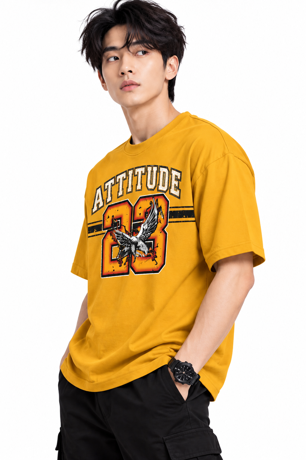 Attitude T-Shirts for Men | Trending | 100% Pure Cotton Oversized | Stylish T Shirt in India