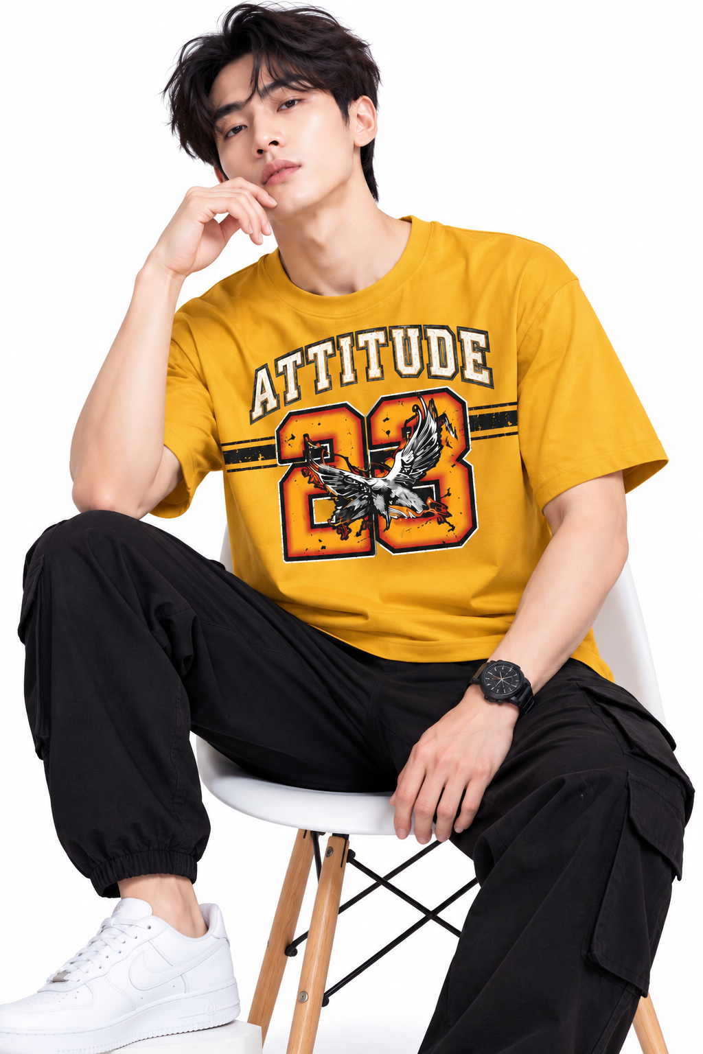 Attitude T-Shirts for Men | Trending | 100% Pure Cotton Oversized | Stylish T Shirt in India