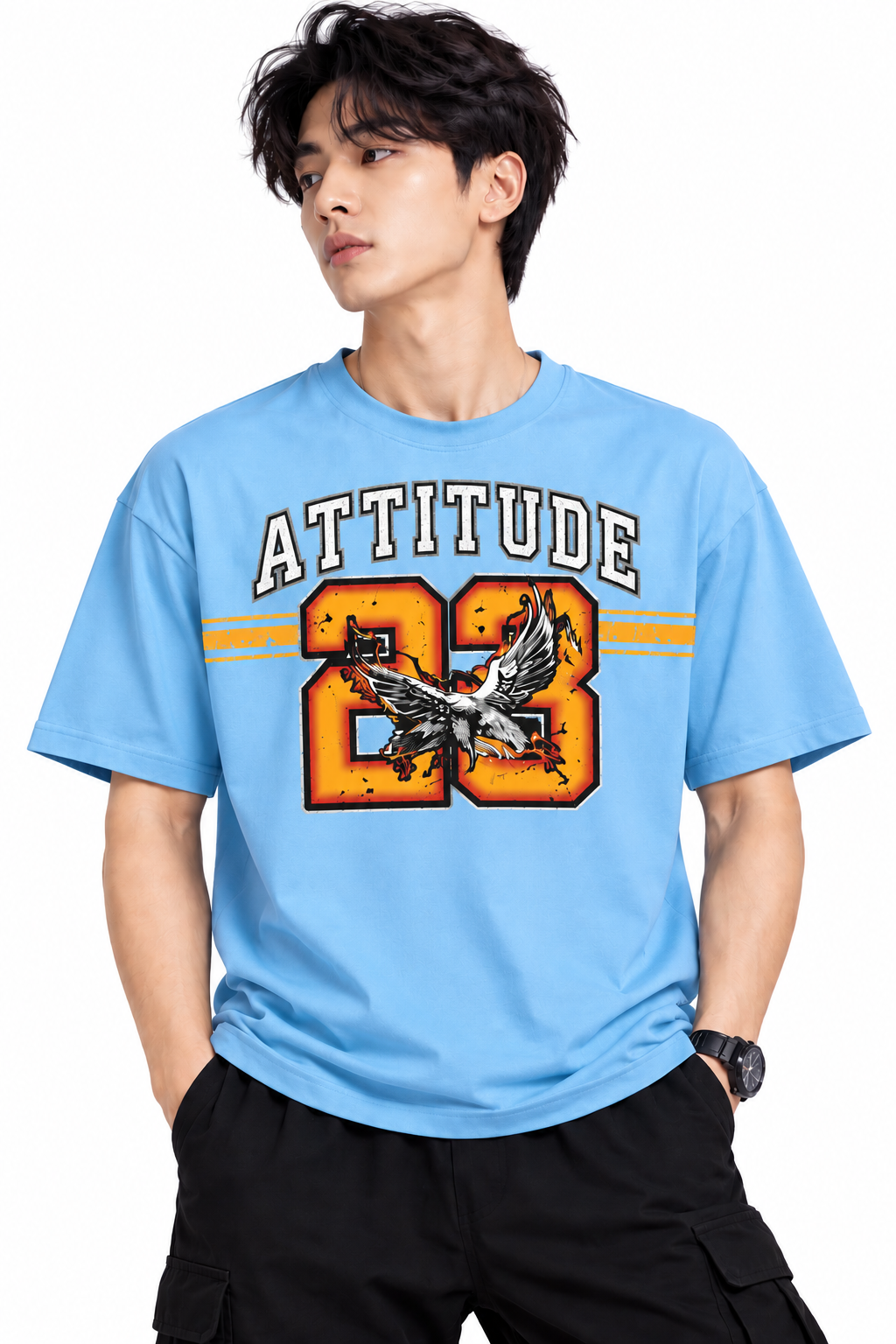 Attitude T-Shirts for Men | Trending | 100% Pure Cotton Oversized | Stylish T Shirt in India