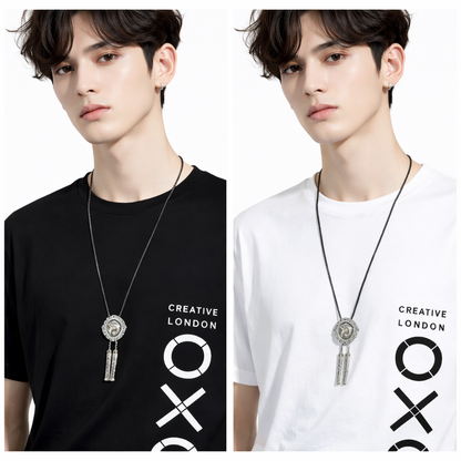 ATTITUDE START OF FASHION Pack of 2 Men’s Cotton Graphic T-Shirts (Black & White)