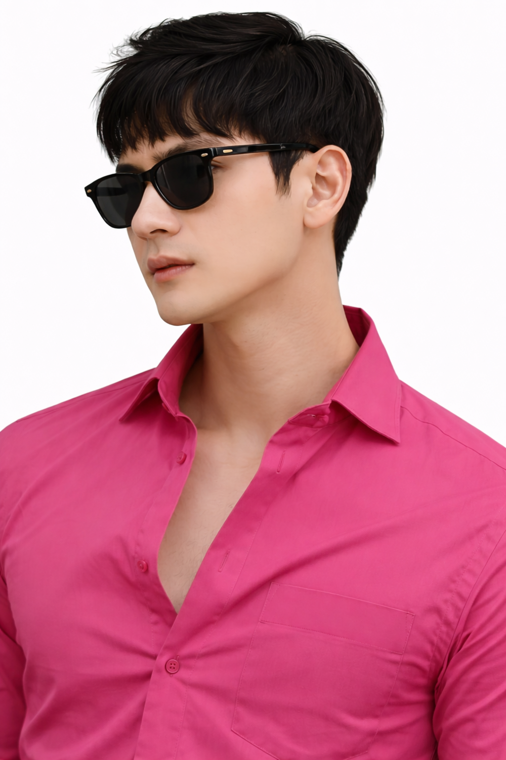 Attitude Start of Fashion Men’s Premium Dark Pink Slim Fit Casual Shirt – Full Sleeve Stylish Wear