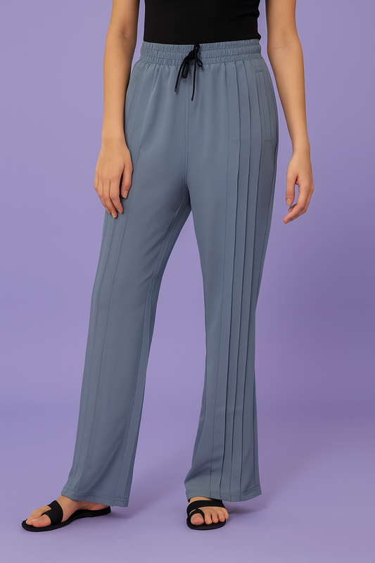 Attitude Girl's Dark Grey Baggy Track Pants