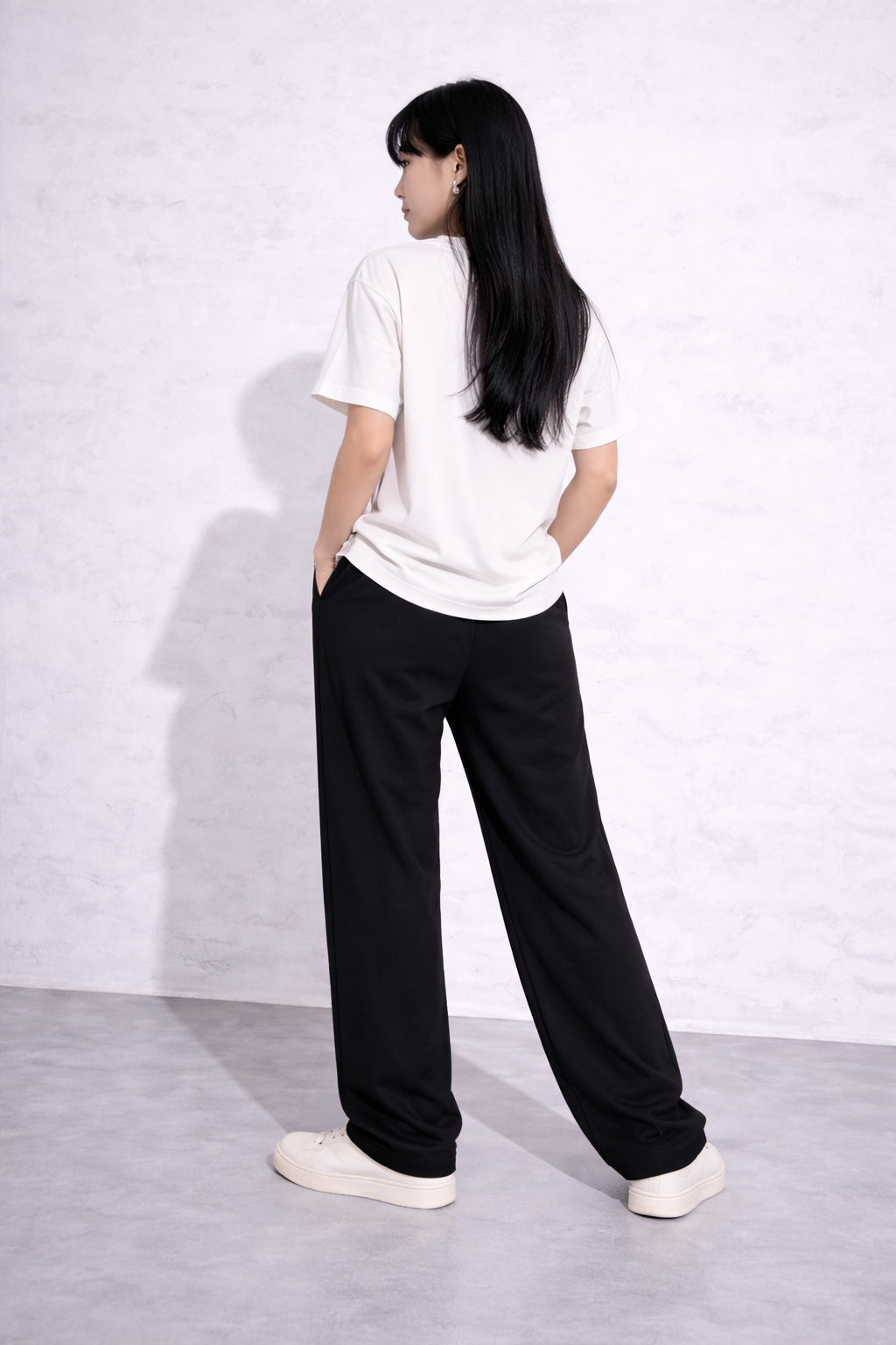 Attitude Start Of Fashion Gothic Tribal Print Black Wide-Leg Streetwear Pants