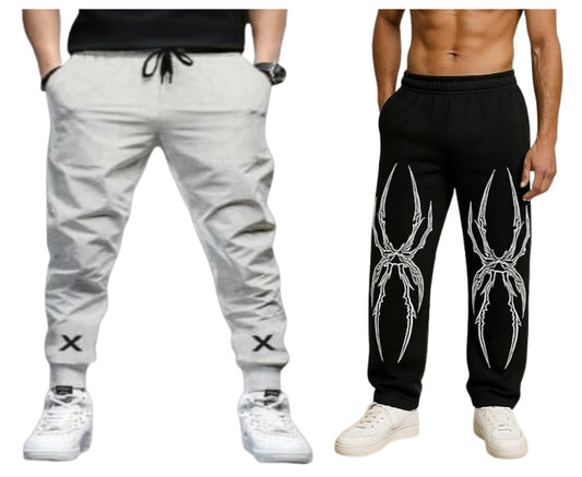 Attitude Men's Regular Fit Printed Baggy/Joggers Lower