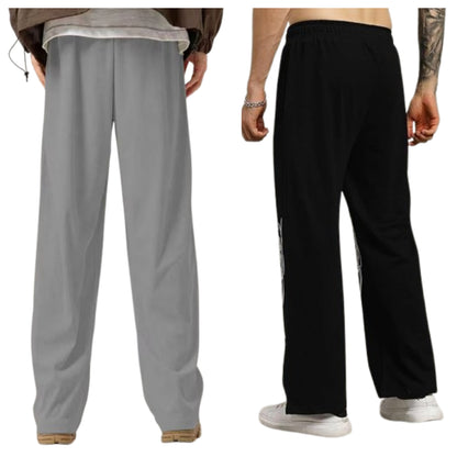 Attitude Combo Men's Regular Fit Printed Lower– Cotton Blend Joggers with Elastic Waistband & Pockets |