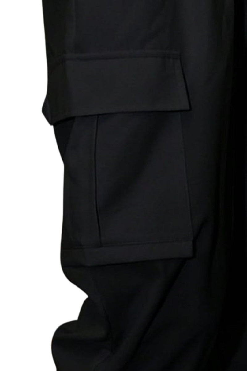 Attitude Men's Regular Fit Cargo Baggy Lower– Cotton Blend, Elastic Waistband & Pockets |